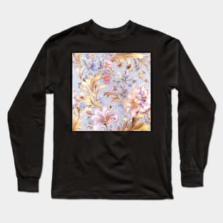 Flowers Art Blooming Pattern Long Sleeve T-Shirt